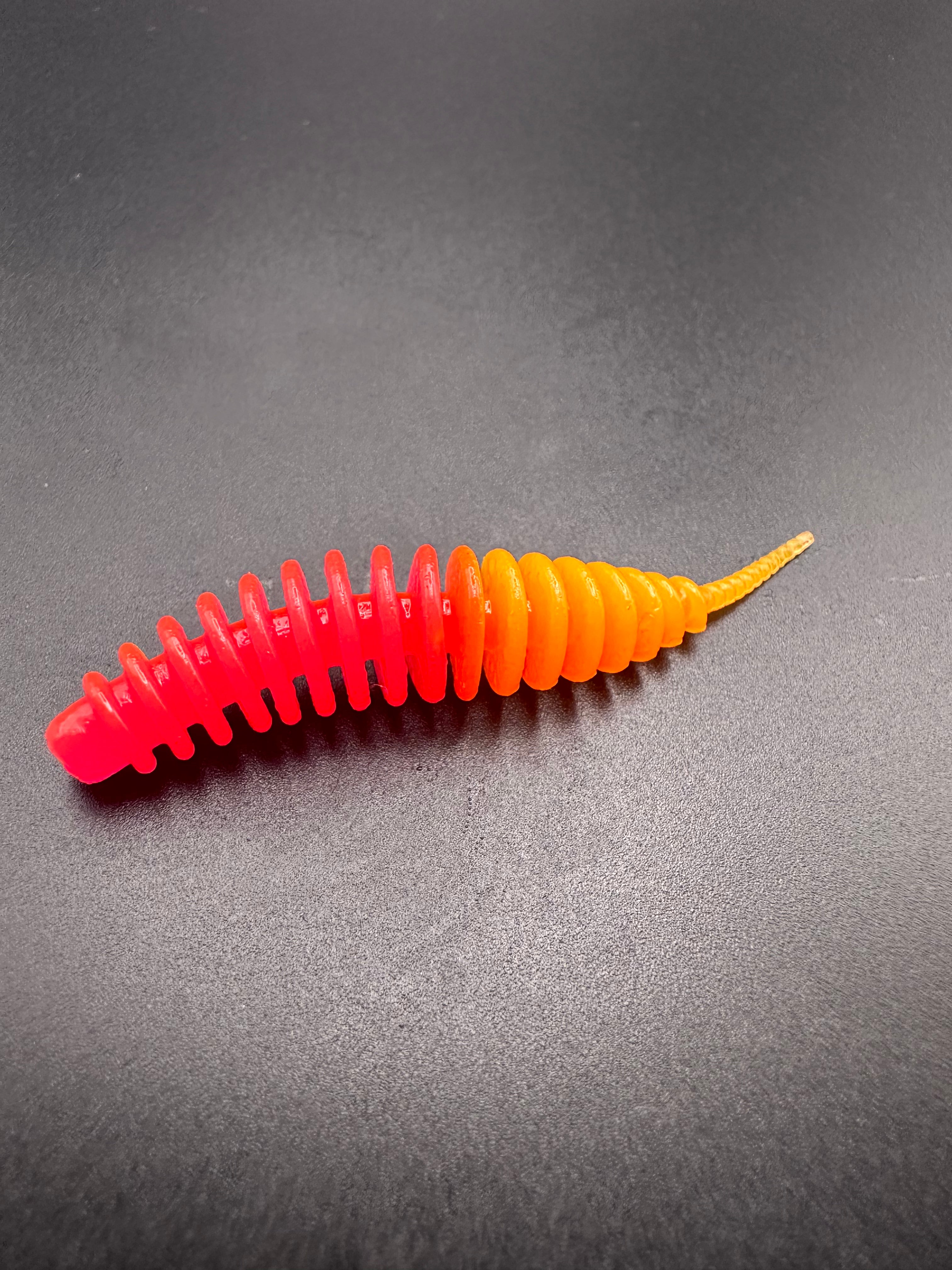 Troutworm2 (Arancio/Giallo)Fluo 5cm col.11