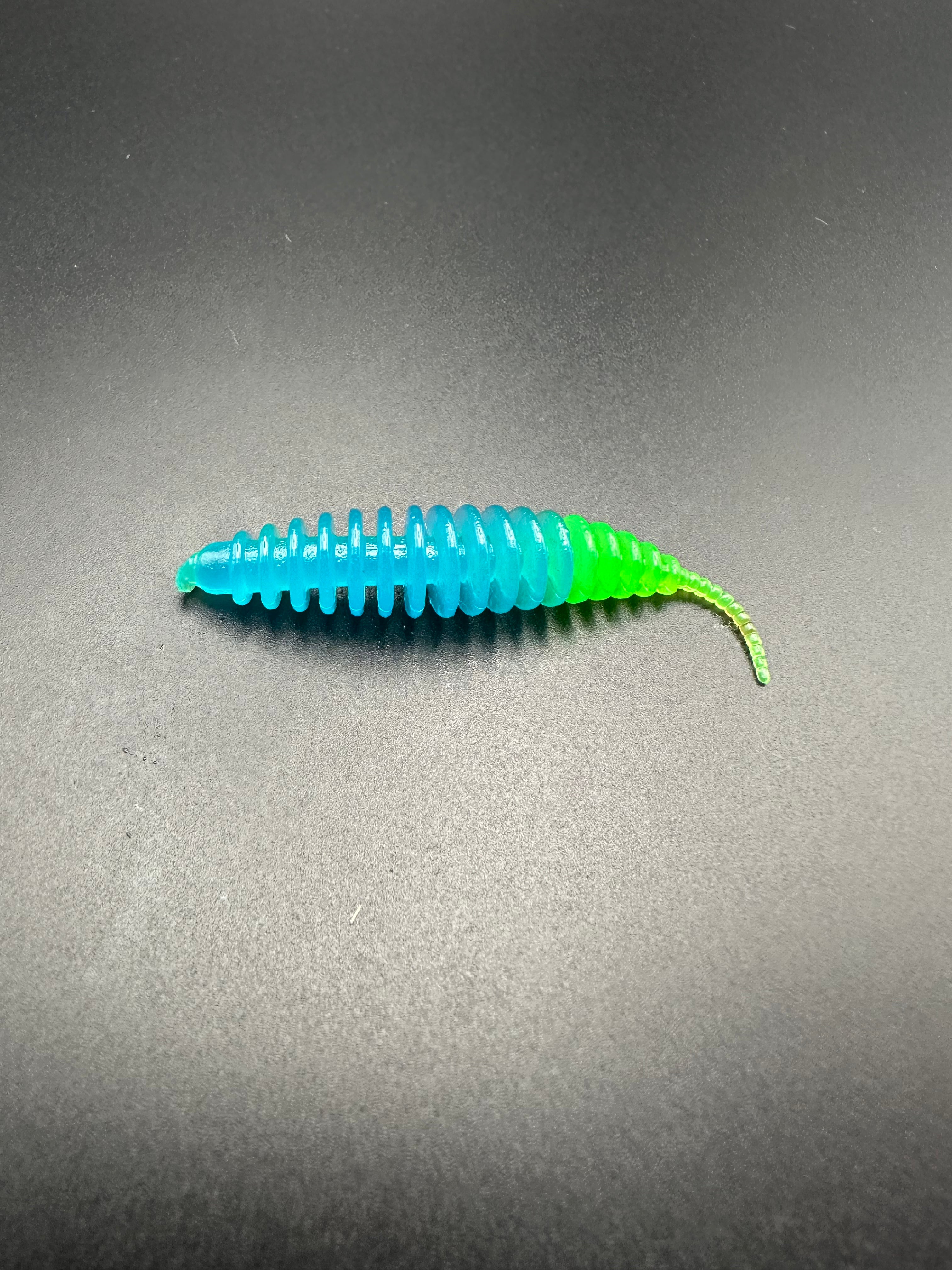 Troutworm2 (Azzurro/Verde fluo) col.22