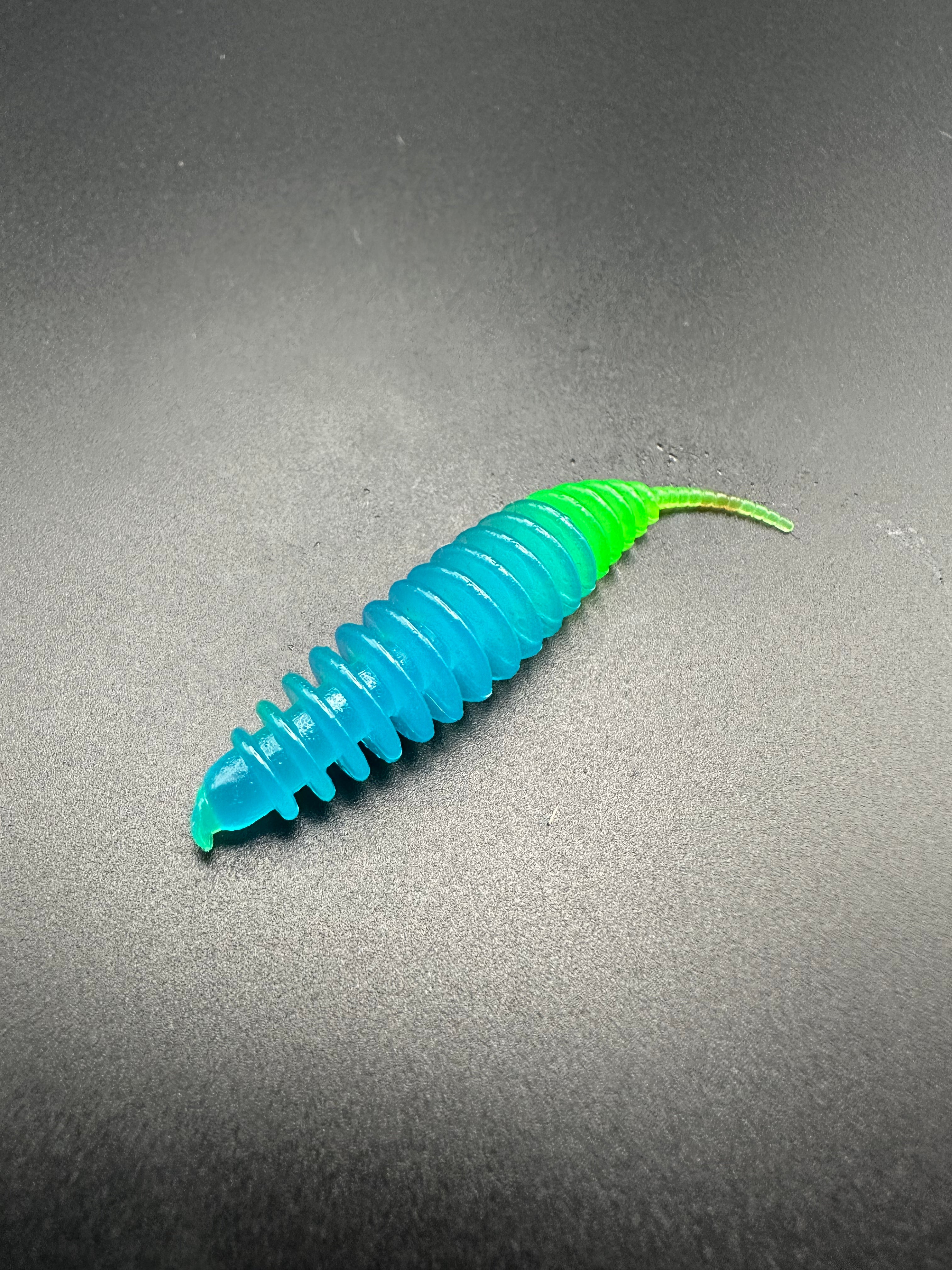 Troutworm2 (Azzurro/Verde fluo) col.22