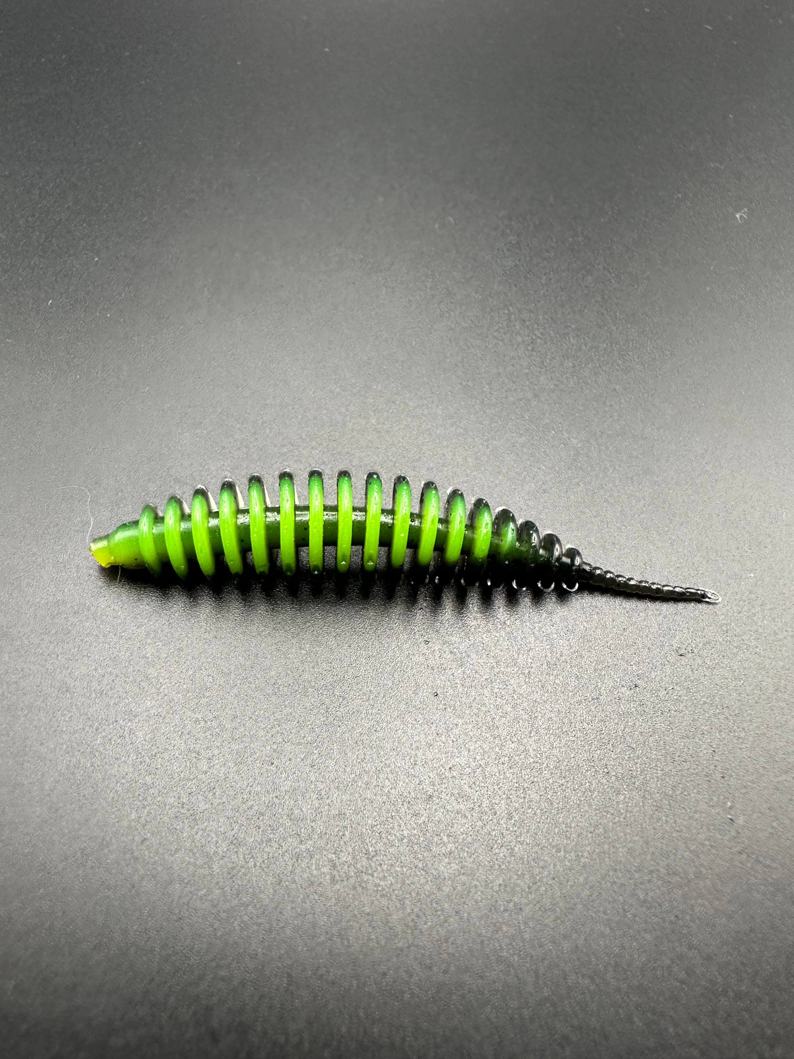 Troutworm3 Tricolor (Bianco/Verde/Nero)UV 5cm