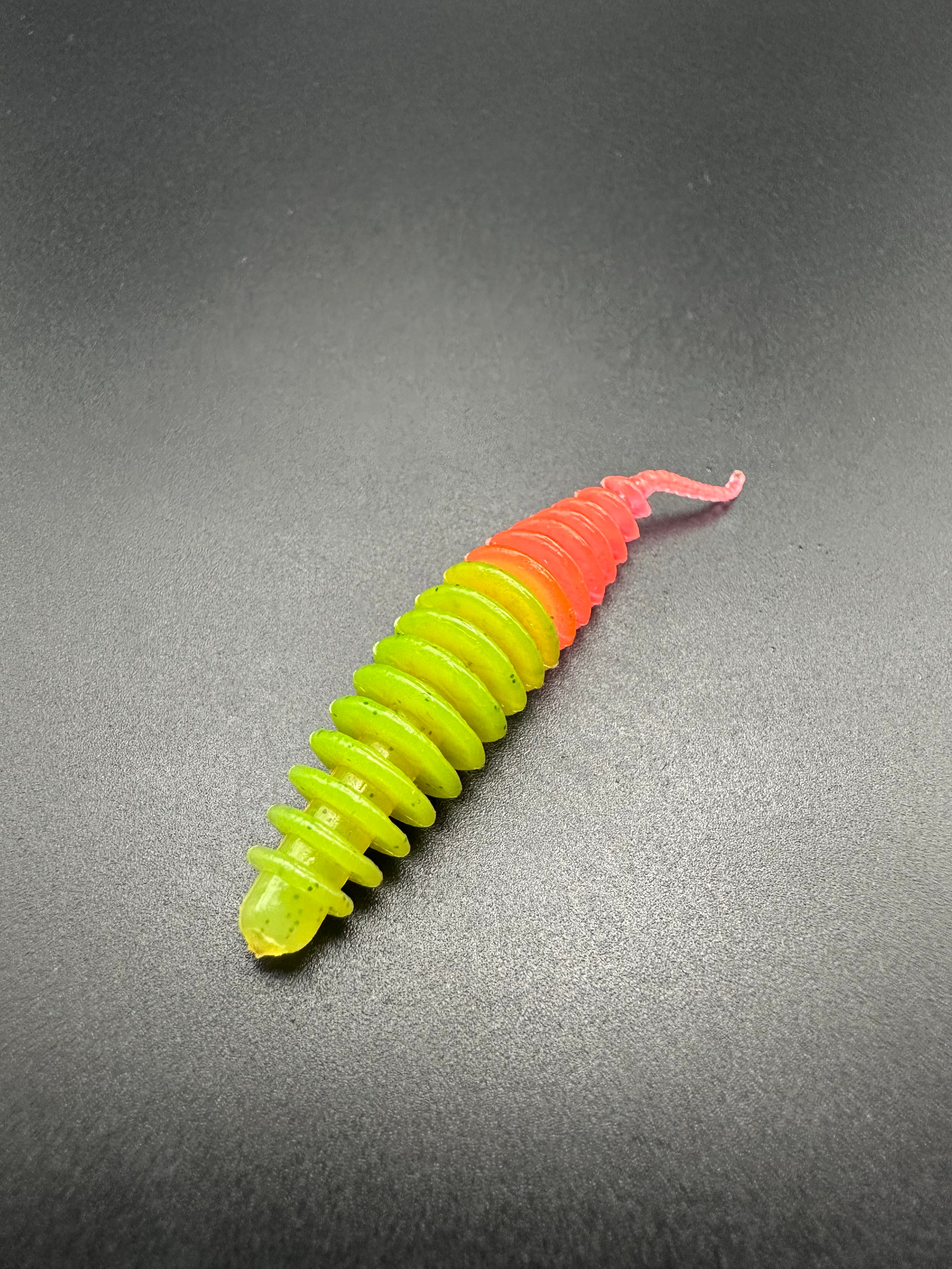 Troutworm2 (VerdeLightGlitter/Fuxia)5cm col.23