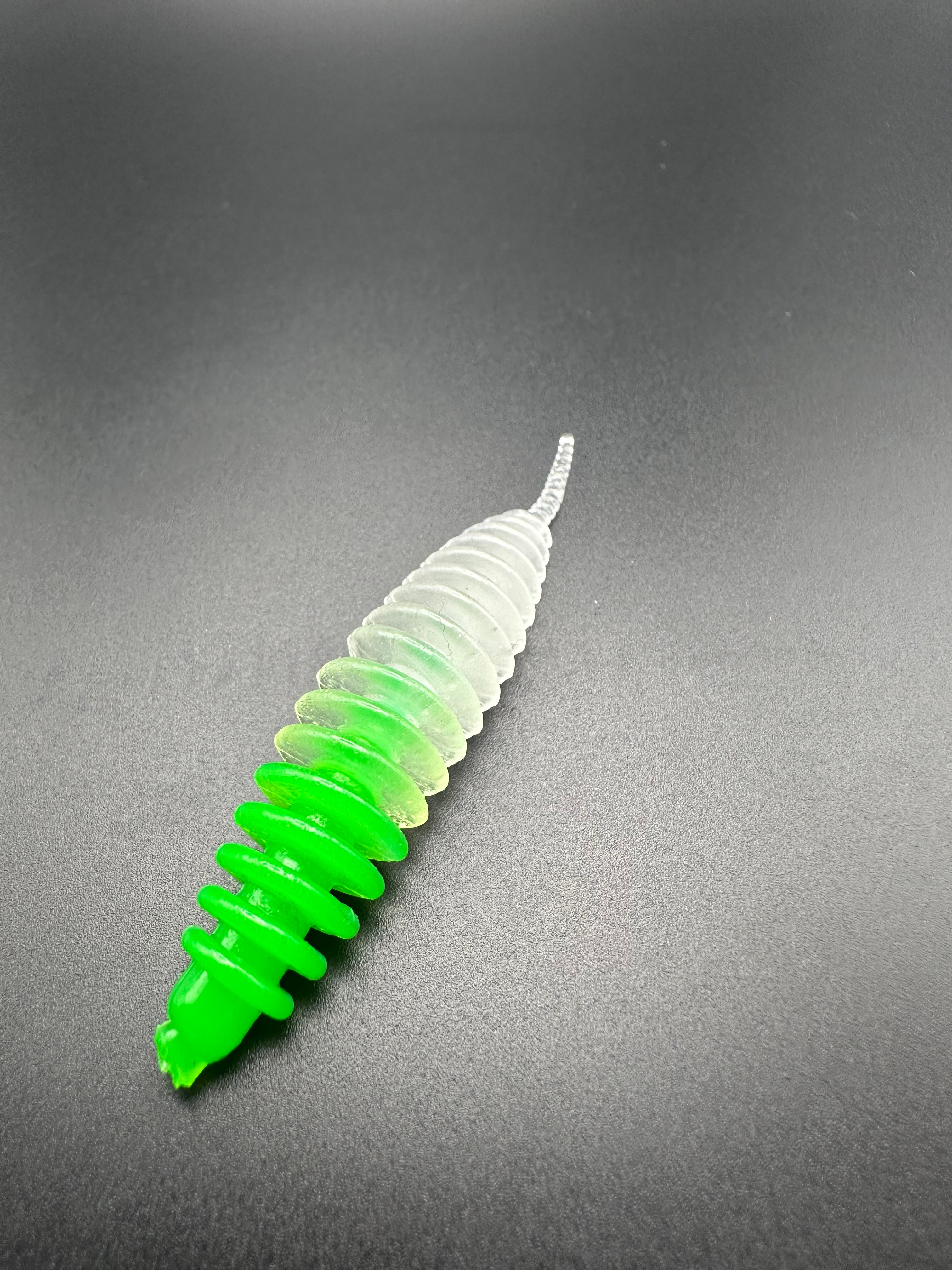 Troutworm GLOW (Verde light)col.1